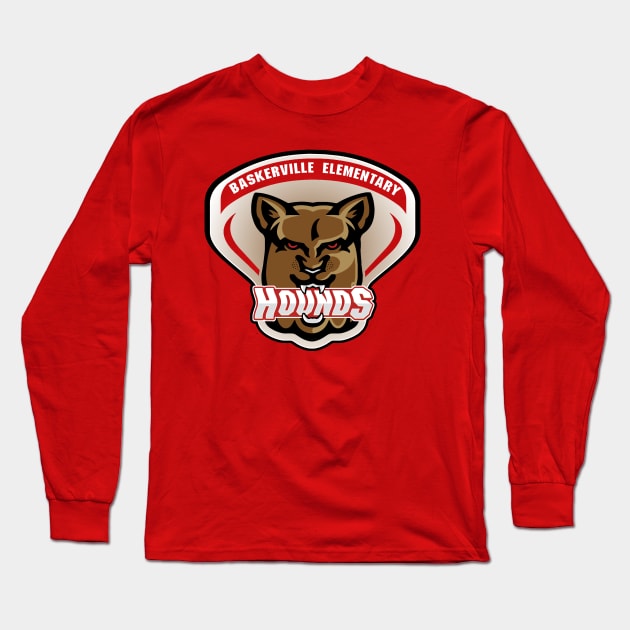 Baskerville Elementary Hounds Long Sleeve T-Shirt by a_man_oxford